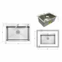 Мийка для кухні інтегрована Lidz Handmade H5843 Brushed Steel 3,0/1,0 мм LDH5843BRU49442 — Photo 10