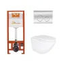 Комплект: Qtap Robin Ultra Quiet унітаз підвісний QT1333046EUQW + Nest комплект інсталяції 4в1 (кругла клавіша Chrome) QT0133M425 + QT0111M11112CRM — Photo 6