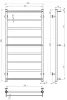 Рушникосушарка електрична Ladder П9 500х1000 Deffi нержавіюча сталь (Хром, EF16, Ліве підключення) — Photo 5