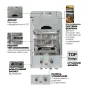 Газова колонка MIXXUS GWH-0510 BASIC GLASS димохідна 10 л/хв (панель зі скла з малюнком) (WH0026) — Photo 10
