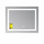 Дзеркало Lidz Kubis (KU2) 1000х800 з годинником, з LED-підсвічуванням Touch, з антизапотіванням, з димером, рег. яскравості LDKU1000800CL49282 — Photo 9