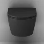 Підвісний унітаз 49 см FlashClean з сидінням мікроліфт, черн мат AM.PM C8F1700MBSC Func — Photo 12