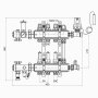 Колекторна група Icma 3/4&quot; 3 виходи, з витратоміром №A2K013 — Photo 4