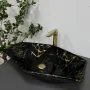 Умивальник (раковина) VBI VENEZIA MARBLE BLACK GLOSSY накладний — Photo 4