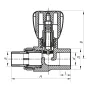 Вентиль радіаторний прямий PPR 20x1/2 (Koer K0165.PRO) (KP0213) — Photo 3