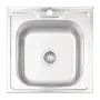 Кухонна мийка Lidz 5050 0,8 мм Decor (LIDZ5050DEC08) — Photo 7