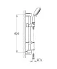 Душовий гарнітур зі штангою, 4 режими струменю Grohe New Tempesta Rustic (26086001) — Photo 3