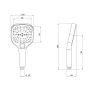 Лійка для ручного душу Qtap Rucni 120х120 мм прямокутна QTRUCA120N3KCC Chrome — Photo 4