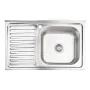 Кухонна мийка Lidz 5080-R 0,8 мм Decor (LIDZ5080RDEC06) — Photo 7