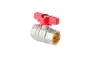 Кран кульовий ГГМ Koer Extreme KE.217-25 - 1" FF ручка "метелик" червона (KR5758) — Photo 4