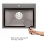 Кухонне миття Qtap D5843BL 2.7/1.0 мм Black (QTD5843BLPVD10) — Photo 9