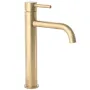 Змішувач для раковини (умивальника) REA LUNGO BRUSHED GOLD золотий матовий високий — Photo 6