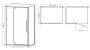 Душова кабіна без піддону Mixxus Premium BEVEL SC01-120x80x195-TR Chrome прозоре скло 6мм (MI6871) — Photo 5