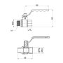 Кран кульовий SD Plus 1/2&quot; ВЗ для води (важіль) SD605NW15PN40 — Photo 4