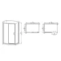 Душова кабіна без піддону Mixxus Premium DIVERSE SC03-120x80x195-TR Black прозоре скло 6мм (MI6868) — Photo 8