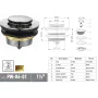 Донний клапан для ванни Koer PW-06-01 1 1/2'' автоматичний СLICK-СLACK (Колір хром) (KR5799) — Photo 13