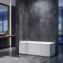 Шторки скляні на ванну Koer SR BS05-90x140-TR-01 прозоре скло Easy Clean 6мм, хром (KR5372) — Photo 18