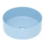 Умивальник накладний 35,8*35,8*13,7см круглий, matt blue — Photo 2