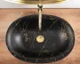 Умивальник (раковина) REA ROMA BLACK MARBLE MATТ накладний * — Photo 9