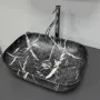 Умивальник (раковина) VBI RAVENNA BLACK OPAL MATT накладний — Photo 7