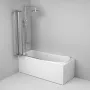 Душова шторка для ванни 100х140 см, поворотно-складна AM.PM WU80BS-100-140CT Like — Photo 9