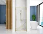 Душові двері REA RAPID SWING 90 BRUSHED GOLD — Photo 9