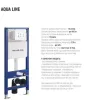 Інсталяція KollerPool AQUA LINE + EDGE Black панель змиву + підвісний унітаз ROUND Black matt з сидінням Soft-close ( змив Tornado ) — Photo 10