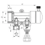 Колектор розподільний 2-way з фітингом Koer K0190.PRO - 40x20 PPR (KP2555) — Photo 4