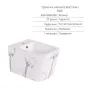 Комплект Qtap Tern Marble 3 в 1: підвісний унітаз Ultra Quiet + біде підвісне + раковина накладна QTTERMR49164 — Photo 15