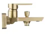 Змішувач для ванни та душу REA ARGUS BRUSHED GOLD настінний з виливом — Photo 9