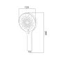 Лійка для ручного душу Qtap Rucni 120 мм округла QTRUC125CRM45775 Chrome/White — Photo 3