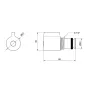 Перемикач на душ Lidz (CRM) 52 02 140 00 — Photo 4