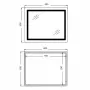 Дзеркало Qtap Cardinal (CA2) 800х600 з LED-підсвічуванням Touch, з антизапотіванням, з димером, рег. темп. кольору Reverse — Photo 9