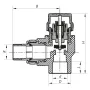 Кран термостатичний кутовий PPR 20x1/2 Koer K0149.PRO (KP0189) — Photo 5