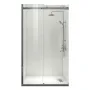 Двері в нішу Koer SR SD01-120x200-TR-07 прозоре скло Easy Clean 8мм, графіт (KR5378) — Photo 34