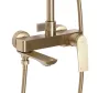 Душовий гарнітур REA AVALON BRUSHED GOLD матове золото з виливом — Photo 10