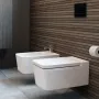 INSPIRA Square унiтаз 370*560*440мм, пiдвiсний, квадратний, Rimless, горизонтальний випуск — Photo 6