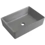 Раковина накладна Mixxus Premium QUADRO-0108 GRAY 550x390x145mm (MP6652) — Photo 10