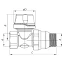 Кран термостатичний прямий 1/2" Koer KR.923-GI (KR2684) — Photo 4