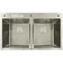 Мийка з нержавіючої сталі MIXXUS MH8350-DK NANO-SILVER (3.0/0.8) колір нержавійка (MI7052) — Photo 2