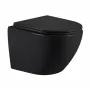 Унітаз підвісний Qtap Jay Ultra Quiet 485х360х320 мм, Matt Black, сидінням Slim Duroplast/ Soft-close/ Quick Relase QT07335177MB — Photo 2
