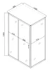 Душова кабіна без піддону Mixxus HARD SC01-120x80x185-TR CHROME прозоре скло 5мм (MI6912) — Photo 8