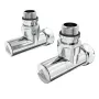 Кран кутовий Laris Звичайний 1/2" - 3/4" + ексцентрики 2шт. (LX-4701) — Photo 5