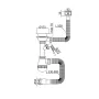 Сифон для кухні Mixxus SK-05-BL 3 1/2"x40 з пластиковою сіткою, відведенням для пральної машини, гнучким прямок. переливом (MI8192) — Photo 3