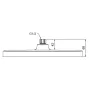 Лійка для душу стельова Koer KP-0402-03-OH 310x200мм (KR4988) — Photo 3