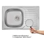 Кухонне миття Qtap 7850 0,8 мм Micro Decor (QT7850MICDEC08) — Photo 9
