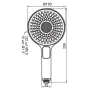 Лійка для душу Koer KP-0403-03 (3 функції) (KR4995) — Photo 3