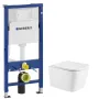 Набір інсталяційний: KUBIK унітаз twist, сидіння duroplast +458.103.00.1 DUOFIX Basic інсталяція для унітазу, без клавіші — Photo 2