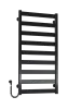 Рушникосушарка електрична Harmony П9 500х1000 Deffi фарбована сталь (Чорний, JD04, Ліве підключення) — Photo 6