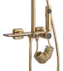 Душовий гарнітур REA HELIX BRUSHED GOLD матове золото з виливом — Photo 13